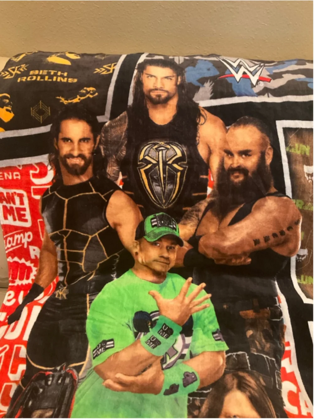 WWE Beach Towel 2018 John Cena Roman Reigns AJ Styles Seth Rollins Braun Strowma